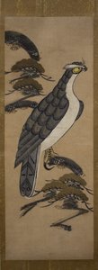 Otsu-e du faucon sur un pin, 18e siècle