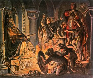 Otto III visite la tombe de Charlemagne - Unbekannt