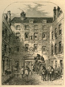 Cour extérieure de La Belle Sauvage en 1828, 1897