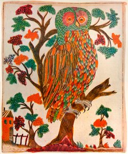 Chouette, impression Lubok, 1800 - Unbekannt