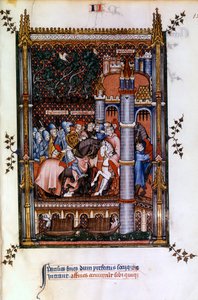 Les prêtres païens accueillent Sisinnius aux portes de Paris, 1317 - Unbekannt