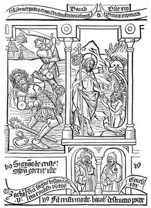 Page de la Biblia Pauperum, 15e siècle, 1870 - Unbekannt