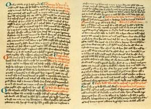 Pages du cartulaire de l