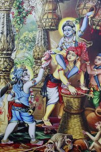 Krishna enfant jouant avec ses frères, Inde - Unbekannt