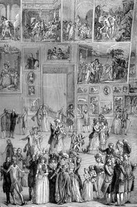 Exposition de peinture, le Louvre, Paris, 1737, 1882-1884