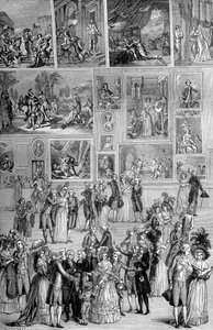 Exposition de peinture, le Louvre, Paris, 1737