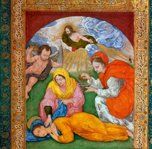 Peinture du martyre de Sainte Cécile, 3ème siècle