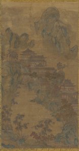 Palais dans les montagnes, dynastie Ming, 16e-17e siècle - Unbekannt