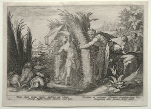 Pan poursuivant Syrinx, vers 1589 - Unbekannt