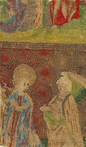 Panneau avec la Vierge et Gabriel annonciateur, allemand, 15e siècle - Unbekannt