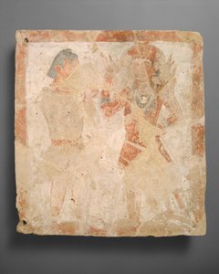 Panneau avec le dieu Pharro et un adorateur, vers 3ème siècle après J.-C.