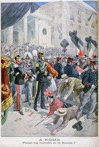 Panique aux funérailles du roi Humbert, Rome, 1900 - Unbekannt