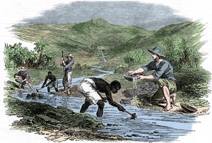Orpaillage pendant la ruée vers l