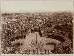Panorama dalla Cupola di S. Pietro, Rome, vers 1860 - Unbekannt