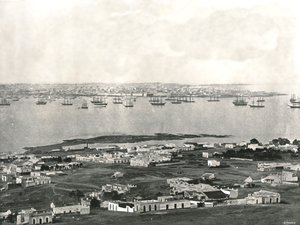 Panorama depuis la colline, Montevideo, Uruguay, 1895
