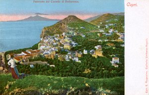 Panorama du Castello di Barbarossa, Capri, Italie, début du 20e siècle - Unbekannt