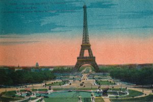 Panorama des Jardins du Trocadéro et de la Tour Eiffel, Paris - Unbekannt