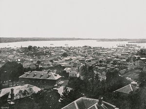 Vue panoramique des collines, Auckland, Nouvelle-Zélande, 1895 - Unbekannt