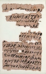 Fragments de papyrus d