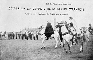 Défilé du drapeau de la Légion étrangère française, Sidi Bel Abbès, Algérie, 28 avril 1906 - Unbekannt
