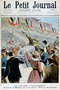 Course Paris-Berlin, Arrivée du vainqueur Henry Fournier, 1901 - Unbekannt