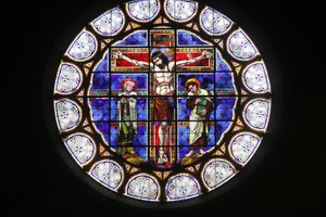 Paris, France. Église Notre-Dame-du-Rosaire. Vitrail, Paris, France - Unbekannt