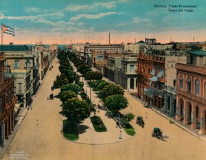 Paseo del Prado, La Havane, Cuba, vers 1920 - Unbekannt