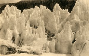 Passage du glacier Rongbuk Est, vers 1918-1939 - Unbekannt