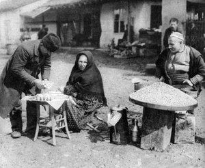 Marchands de cacahuètes et de parfums, Sofia, Bulgarie, vers 1923 - Unbekannt