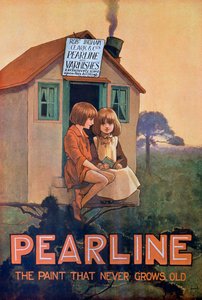 Publicité pour la peinture Pearline, années 1920