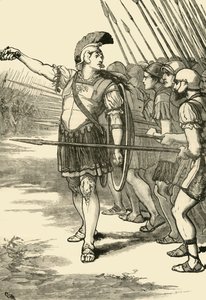 Pélopidas menant les Thébains à la bataille de Leuctres, 1890