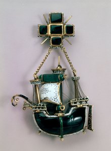 Pendentif en forme de navire, début XVIe siècle - Unbekannt