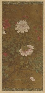 Pivoines et papillon, dynastie Ming, 1368-1644 - Unbekannt