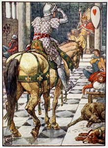 Perceval obtient le bouclier du cœur battant, 1911