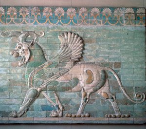 Brique émaillée persane Griffon, 6ème siècle av. J.-C. - Unbekannt