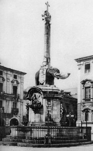 Piazza del Duomo, place de la cathédrale, Catane, Sicile, Italie, vers 1923 - Unbekannt