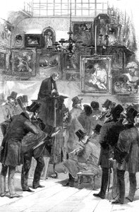 Vente de tableaux chez Messrs Christie et Mantons, King Street, St James, Londres, 1856