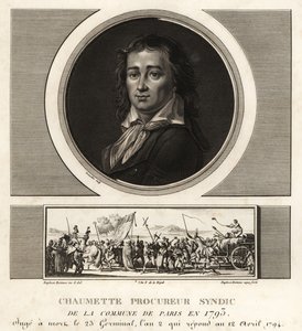 Pierre Gaspard Chaumette, Procureur Syndic de la Commune, athée - Unbekannt