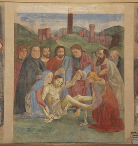 Fresque de la Pietà dans la Chapelle Vespucci, Ognissanti, Florence, Italie (photo)