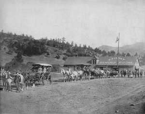 Route à péage du col de Pikes Peak, vers 1897 - Unbekannt