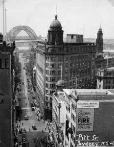Pitt Street, Sydney, Nouvelle-Galles du Sud, Australie, 1945 - Unbekannt