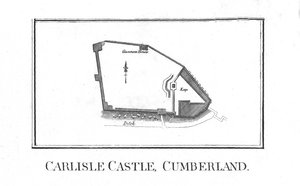 Plan du château de Carlisle, Cumberland, fin XVIIIe siècle - Unbekannt