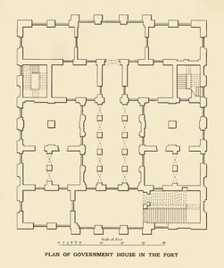 Plan de la Maison du Gouvernement dans le Fort - Unbekannt