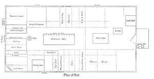 Plan de la hutte, c. 1910-1913
