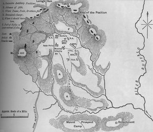 Plan de la bataille de Laings Nek 28 janvier 1881, vers 1880s - Unbekannt