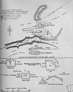 Plan de la bataille de Tamai, 13 mars 1884 - Unbekannt