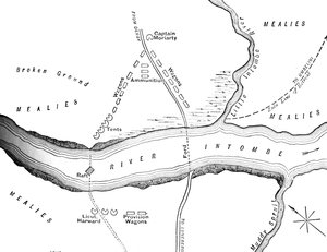 Plan de la catastrophe sur la rivière Intombe, 12 mars 1879 - Unbekannt