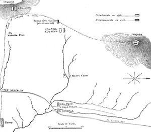 Plan de la marche vers Majuba Hill, 26 février 1881, c1880s - Unbekannt