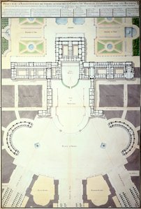 Plans pour la transformation de Versailles, France