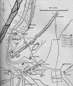 Plans de la bataille de Candahar, 1er septembre 1880, vers 1880 - Unbekannt